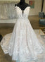 Off The Shoulder A Line Lace Wedding Dresses