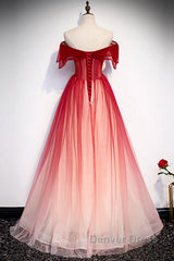 Off The Shoulder Burgundy Prom Dresses, Wine Red Off Shoulder Formal Graduation Dresses