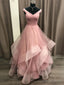 Off the Shoulder Light Pink Prom Dress, Off Shoulder Light Pink Prom Dresses