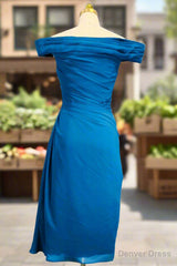 Off The Shoulder Mini Dress Short Mother Of The Bride Dresses