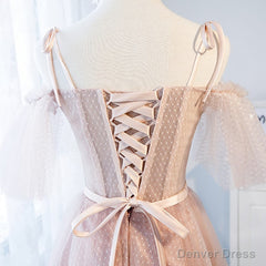 Off the Shoulder Short Pink Prom Dress, Short Pink Formal Graduation Bridesmaid Dresses