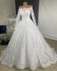 Off The Shoulder Wedding Dresses Long Sleeves Ball Gowns