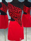 One Shoulder Short Red Prom Dress, One Shoulder Short Red Prom Homecoming Dresses