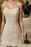 Open Back Short Yellow Lace Prom Dress, Short Backless Yellow Lace Prom Homecoming Dresses
