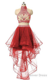 Orange 2 Pieces Homecoming Dress