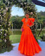 Orange Prom Dress Women Sexy Dress Elegant Prom Dresses