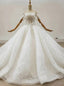 Order Your Ideal Ivory White Ball Gowns Tulle Sequins Off the Shoulder Beading Wedding Dresses
