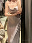 Prom Dress Fashion Masquerade Prom Dress Long, Halter Neck A Line Satin Slip Prom Dresses
