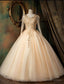 Pearl Pink Long Sleeves Prom Dresses with Lace Applique, Pink Prom Gowns