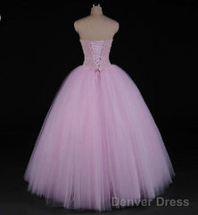 Pink Beaded Gorgeous Long Sweet 16 Dresses, New Style Formal Dresses
