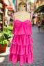 Pink Homecoming Dress Sweetheart A Line Spaghetti Straps Mini Cocktail Prom Dresses for Teens