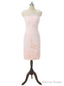 Pink Mother Of The Bride Dresses Sheath Cap Sleeves Knee Length