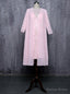 Pink Mother Of The Bride Dress Sheath Chiffon Lace Beaded Wedding Prom Dresses