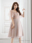 Pink Tulle Off Shoulder Short Prom Dress, Pink Tulle Homecoming Dresses
