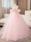 Pink Tulle Sequins Off the Shoulder Pleats Quinceanera Dresses