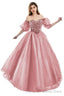 Pink Tulle Sequins Sweetheart Prom Dress Spaghetti Straps Prom Quinceanera Dresses