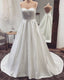 Plus Size Satin Wedding Dresses Strapless Sweetheart