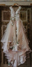 Popular Prom A Line Tulle Bridal Gowns Long Prom Dresses