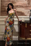 Pretty A Line Halter Floral Long Prom Dresses Birthday Outfits Prom Gowns
