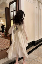 Pretty A Line High Neckline Chiffon Ankle Length Evening Dress Prom Dresses