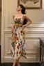 Pretty A Line Spaghetti Straps Floral Date Night Dress Prom Dresses Birthday Prom Outfit