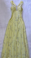Pretty A Line Straps Yellow Chiffon Prom Dresses Long Prom Gown