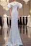 Pretty Mermaid Off The Shoulder Sequin Long Evening Party Dresses Prom Dresses