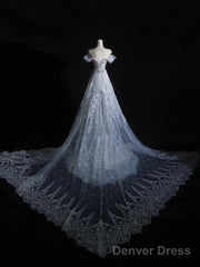 Pretty Mermaid Off The Shoulder Silver Beads Long Prom Dresses Formal Evening Dress