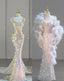 Pretty Mermaid Sweetheart Sequin Long Prom Dress Birthday Outfits