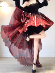 Princess Party Dress Lolita Dress Christmas Dress Burgundy Birthday Dresses