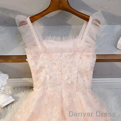 Princess Pink Short Homecoming Dresses