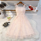 Princess Pink Short Homecoming Dresses