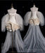Princess Sheath Off The Shoulder Satin Ivory Short Wedding Dresses
