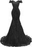 Black Prom Dress, Off The Shoulder Long Prom Dresses Pageant Gowns