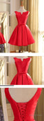 Short Red Homecoming Dress, Prom Dress, 2026 Short Red Dancing Dress, Prom Dresses