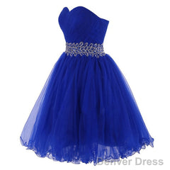 Homecoing Short Homecoing Sweetheart Royal Blue Homecoing Beading Homecoing Royal Blue Prom Dresses