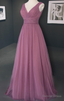 tulle V Neck Bridesmaid Dresses