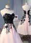 Beautiful Satin Tea Length Bridesmaid Dress, Sweetheart Wedding Prom Dresses