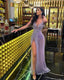 Purple Prom Gowns,Long Sequin Prom Dress