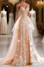 A Line Prom Dress Sparkle & Shine Dress Wedding Guest Sweet 16 Floor Length Sleeveless Sweetheart Tulle with Sequin Masquerade Dresses