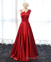 Stylish Satin Long Prom Gown Formal Dresses