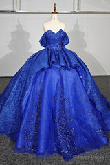 Quinceanera Dress Gorgeous Sweetheart Ball Gown Cap sleeve Court Train