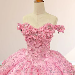 Quinceanera Dress Luxury Ball Gown Appliques Off the Shoulder Sweet Dresses Beading