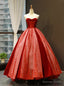 Red Ball Gowns Sweetheart Lace Sequins Long Sweet 16 Prom Dresses