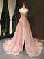 Red Ball Gowns V Neck Backless Lace Appliques Sequins Prom Dresses