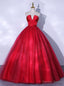 Red Tulle Sequins Strapless Pleats Quinceanera Dresses