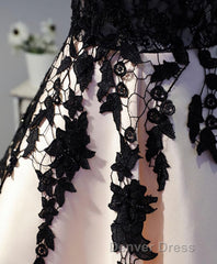 Champagne Lace Short Prom Dresses, Lace Evening Dresses