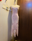 Retro Light Purple Irregular Strap Chiffon Prom Dresses Evening Dresses