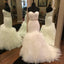 Ruched Sweetheart Pleated Tulle Ruffles Mermaid Wedding Gowns