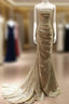 Sequins Mermaid Scoop Long Prom Dress, Long Prom Dress